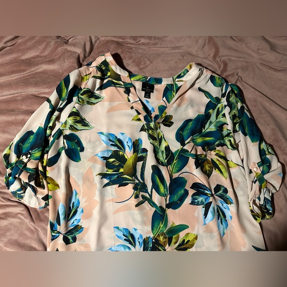 Worthington Chiffon 3/4 Sleeve Tunic - Picture 1 of 6